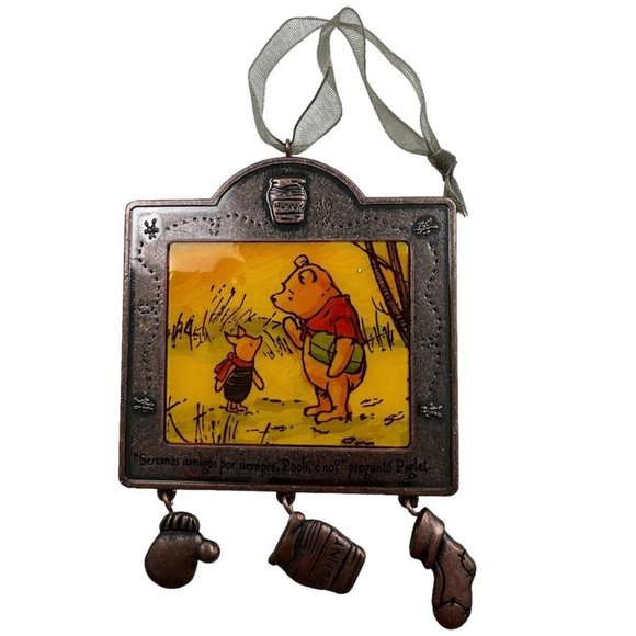 Disney Hallmark Christmas Ornament Winnie The Pooh Spanish Navidad 2004 - Picture 9 of 10